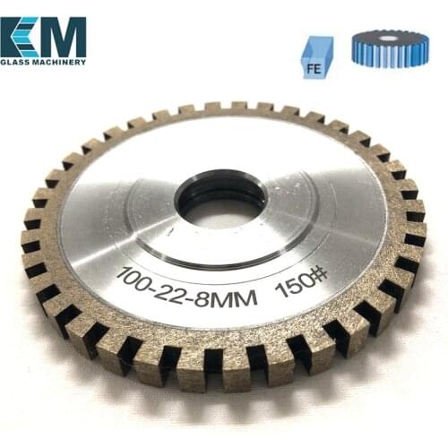High quality! CNC Full Segmented 100x22xFE8/10/12/14/15/16/17mm Flat edge with Cooling holes (1A1-S)Peripheral Daimond wheel