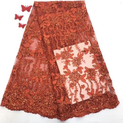 High-quality 2021 Tulle Sequins Womens Dress With Lace Fabric Embroidered In Africa And Nigeria G0064