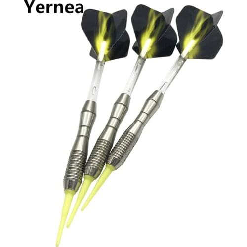 Yernea Soft Tip Darts New 3Pcs/set Electronic Darts 17g Standard Sports Goods 15cm Throwing Games Nylon Shafts Aurora Wing