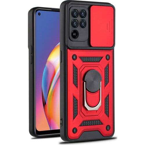 Camera protect case for OPPO A54 4G A94 A74 A15 A52 A53 A93 5G A72 A73 A15S Armor Hybrid Ring Back Cover for OPPO F19 PRO