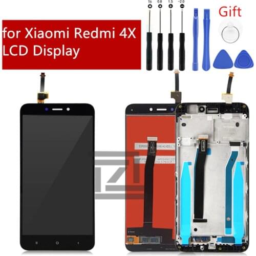 For Xiaomi Redmi 4X LCD Display Touch Screen Panel with Frame Assembly IPS LCD Digitizer for Redmi 4X Repair Parts