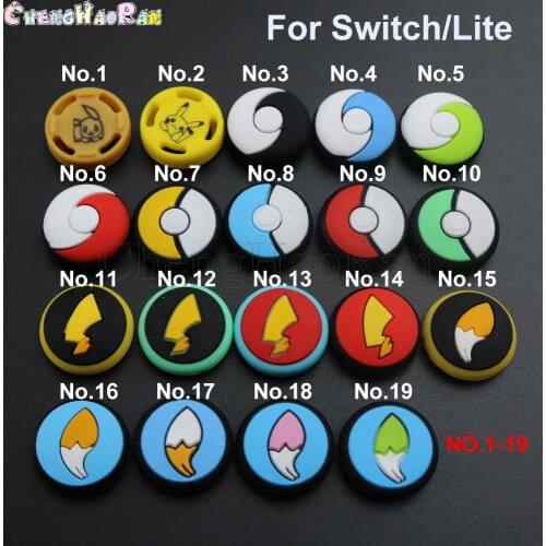 4PC Nintend Switch Joy Stick Thumb Grip Kawaii Case For Switch Lite Cover Animals Crossing Shell For Nintendo Switch Accessories