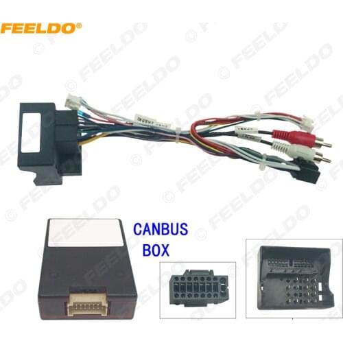 FEELDO Car Audio 16PIN DVD Player Power Calbe Adapter Canbus Box For Mercedes-Benz W211/Viano 08-18 Stereo Plug Wiring Harness
