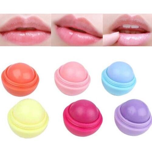 Ball Lip Balm Moisturizing Lipstick orange pink purple blue yellow Lip Ball Makeup Lipstick Gloss Cosmetic RB002