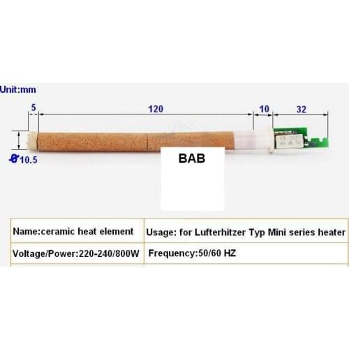 Free shipping 220V-240V 800W heat element heating elements for leister Hot Air Plastic Welder /plastic welder accessories