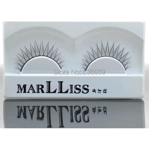 Big Discount on Original Marlliss Thick False Eyelashes Black Crisscross Party Eyelash Extension