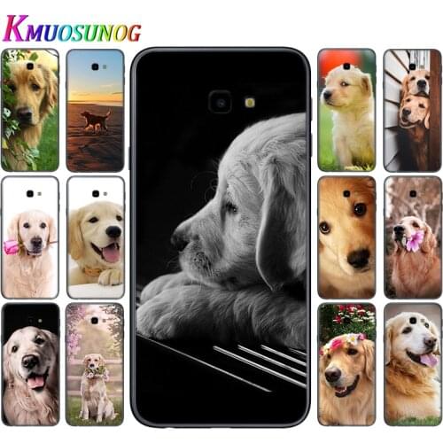 Cute Golden Retriever dog Cover for Samsung Galaxy J8 J7 Duo J6 J5 Prime J4 Plus J3 J2 Core 2018 2017 2016 Phone Case