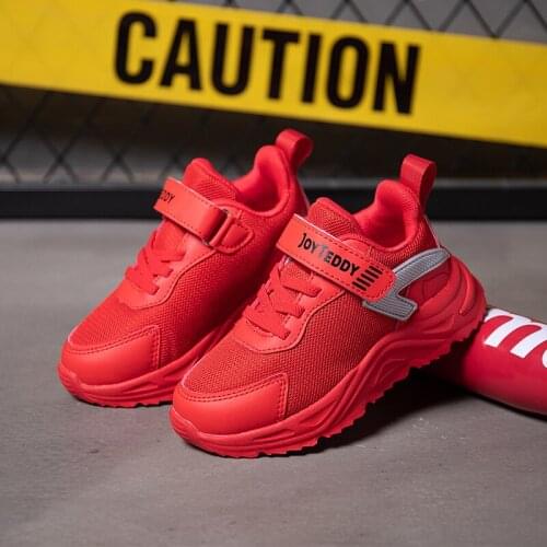 Breathable Kids Sneakers Children Casual Shoes Autumn Lightweight Girls Sports Running Shoes New Fashion Hook&Loop Boys Sneakers