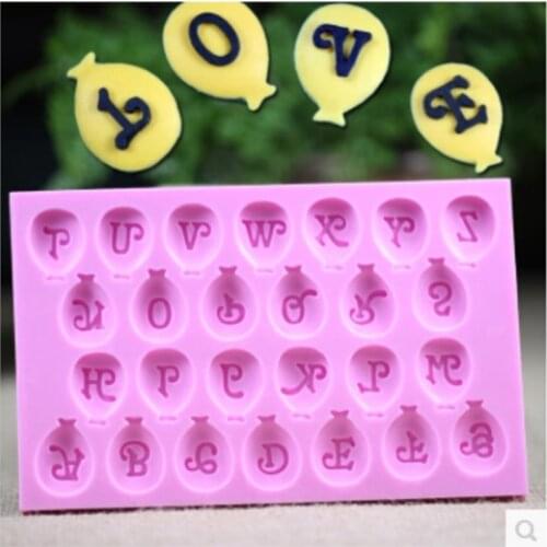 Balloon Figures Silicone Resin Clay Chocolate Mold Flower Fondant Cake Decoration Mold Cake Cup Decoration Sugar Craft Tools 001
