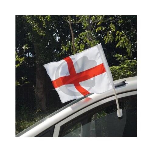 World Soccer NO1 Team 30x 45cm England car flag UK car banner window banner British car window flag free shipping