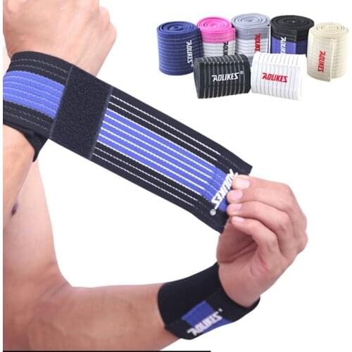 Cotton Elastic Bandage Hand Sport Wristband Gym Support Wrist Sport Band Brace Wrap carpal Tunnel for Men Women 40cm
