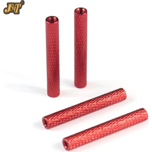 JMT 4Pcs M3 Round Aluminum Column Rods Tube Standoff Round Alloy Spacer Stud Fastener 13 30 35mm for RC Multirotors Quadcopter