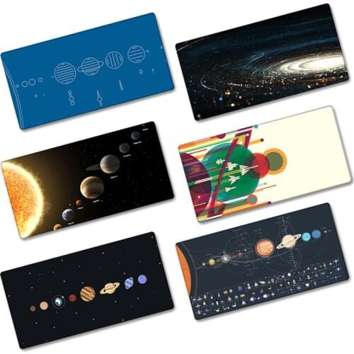 Creative Planet Universe Personality Mouse Pad Large Oversized Thickening Overlock Office Desk Mat