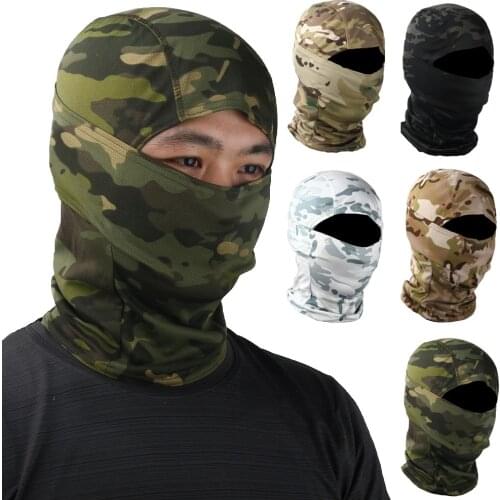 Outdoor Tactical Bandana Breathable Face Cover Fishing Cycling Sport Elastic Tube Neck Warmer Gaiter Military Men Camo Scarf