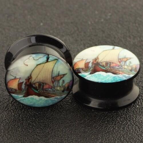 JUNLOWPY Logo Ear Stretching Kit Acrylic Tunnels and Plugs Screw Gauges Expanders Set Wholesale Piercing Body Jewelry 4-16mm