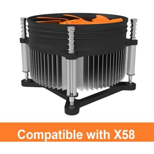 X58 CPU Architecture Cooler Radiator Under-Blowing Screw Computer Fan For INTEL LGA1366