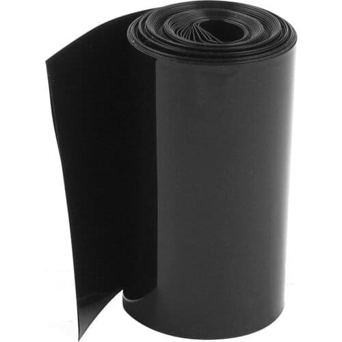Uxcell 5Meters 85mm Width Pvc Heat Shrink Wrap Tube Blue For 18650 Battery Pack Black Clear Red Yellow High Quality