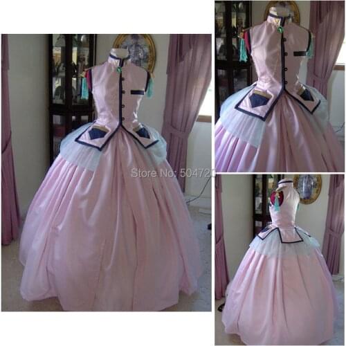 Historical!R-181 19 century Vintage costume 1860S Victorian Lolita/Civil War Southern Belle Ball Halloween dresses All size