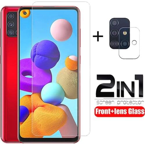 Screen Protector For Samsung Galaxy M21S Glass M12 M01 F41 Tempered Glass Full Protective Phone Lens Film For Samsung M21S