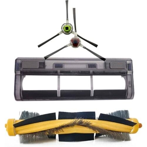 1*Roller Brush 1*Cover 2*side Brush Kit For Ecovacs Deebot OZMO 930 Vacuum Cleaner Accessories High Quality