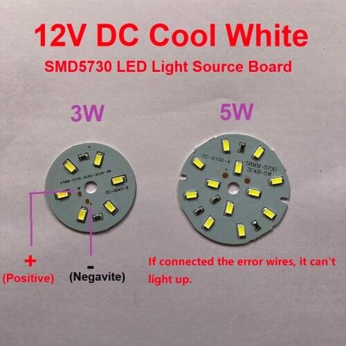 10pcs DC 12V Chips SMD5730 PCB Cool White LED Bulb Aluminum Source Board Lighting Replacement Globe/Lamp accessories 3W/5W/45w