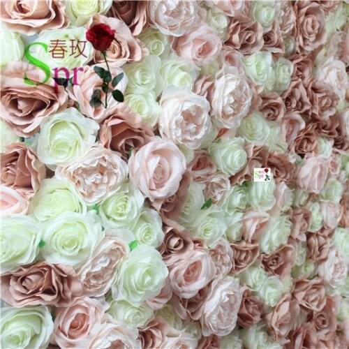 SPR Free Shipping 10pcs/lot wedding stage decoration withe flower backdrop artifical flower wall silk flower wedding arrangement