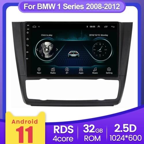 2 din headunit Car GPS Navigation For BMW 1-Series 1 Series E88 E82 E81 E87 2004-2012 Autoradio WIFI Android 11 Car Radio Screen