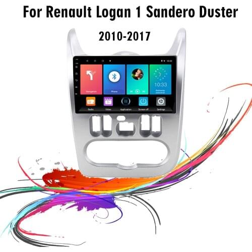 Eastereggs 2 din Android WIFI GPS navigation Car multimedia player for Renault Logan I 2010-2013 For Dacia Duster 2010-2017