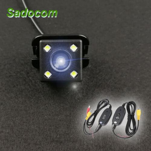 HD Car CCD Night Vision 4 LED Vehice Backup Rear View Camera Waterproof Parking Assistance For Toyota Camry Sedan 2009 2010 2011