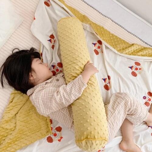 65cm Baby Newborn Bed Bumper Long Knot Braid Pillow Baby Handmade Nodic Knot Baby Bed Bumper Knot Crib Infant Room Decor