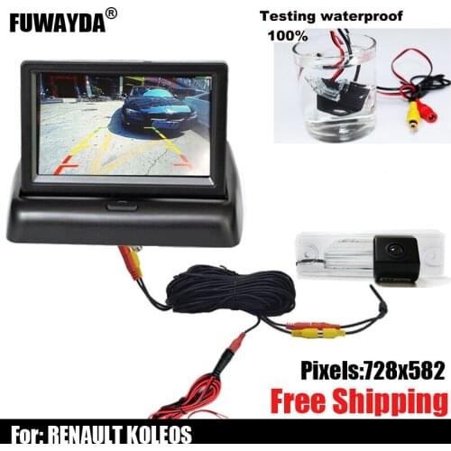 Free shipping!!!SONY CCD Chip Special Car Rear View Reverse Parking Backup Safety DVD GPS NAV Kit CAMERA for RENAULT KOLEOS SUV