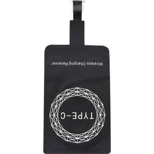 Qi Wireless Charger Receiver Portable TYPE C Port Lightweight Ultra Thin Charging Adapter Pad Coil Universal for Samsung/iPhone