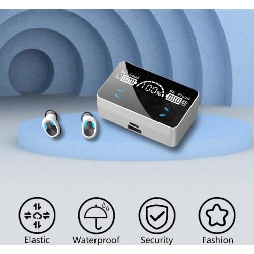 X3 Wireless Blue-tooth-compatible Earphones With Mic 9D Stereo Sports Waterproof TWS Earbuds Headsets With 2000mAh Charging Box