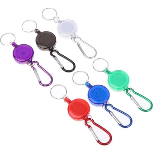 Keychain Accessories New High Quality Line Retractable Key Chain Badge Reel - Recoil Carabiner ID Ski Pass Owner Telescopic