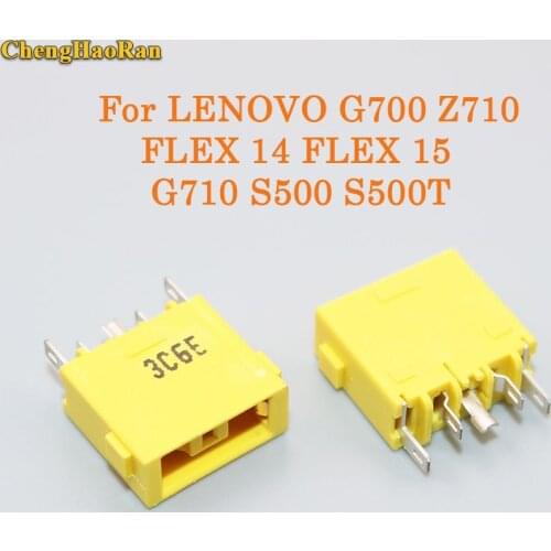 ChengHaoRan 1pcs DC Power Jack Connector For Lenovo G700 G490 S500 Z501 Z710 FLEX 14 FLEX 15 YOGA 11 11S DC JACK Square mouth