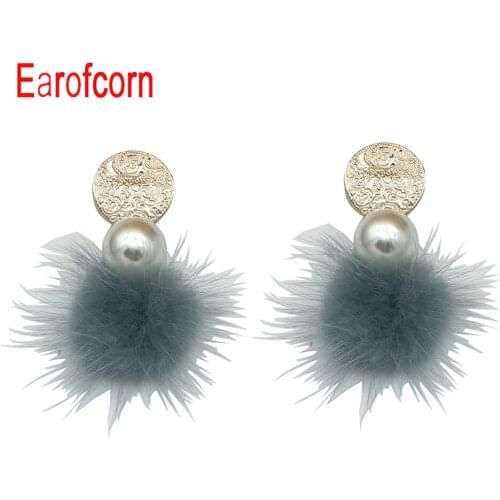 Earofcorn Cute Small Fresh Pearl Hair Ball Hairpin Alloy Hair Clip Environmental Protection Hair Accessories for Women Jewelry