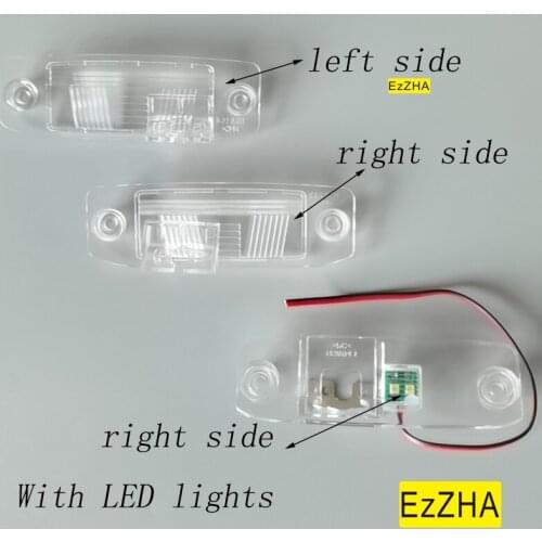 EzZHA For Kia Rio X-Line 2017 2018 Car Rear View Backup Camera Bracket License Plate Lights Housing Left / Right Side