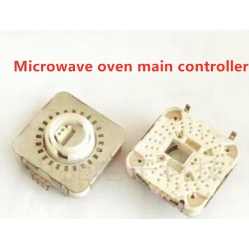 5PCS Microwave oven main controller square belt press switch 24 gear infinitely rotating coding potentiometer