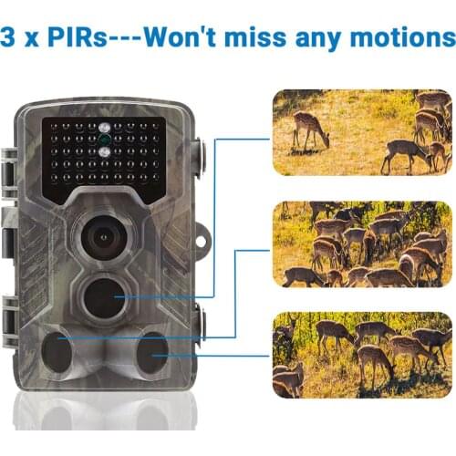 HC-800A Hunting Camera 42 IR LEDs Infrared Night Vision Trail Hunting Scouting Camera IP65 Outdoor Camcorder Wildlife Camera