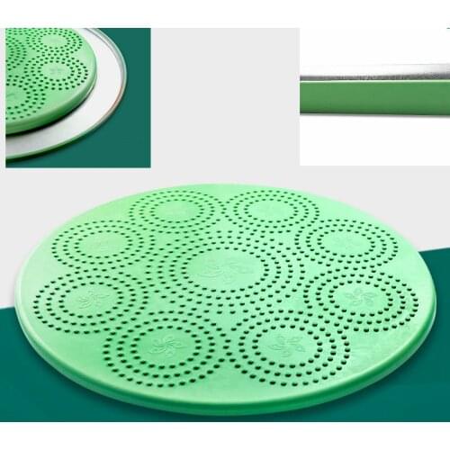 HQ DD01 Anti Skid Rubber Cover Lazy Susan Double Sides Turntable Dining Table Swivel Plate for Wood Marble or Glass Table Top