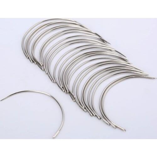 25pcs C Type Curved Mattress Needles Hand Sewing Home Household Repair Sewing Needles