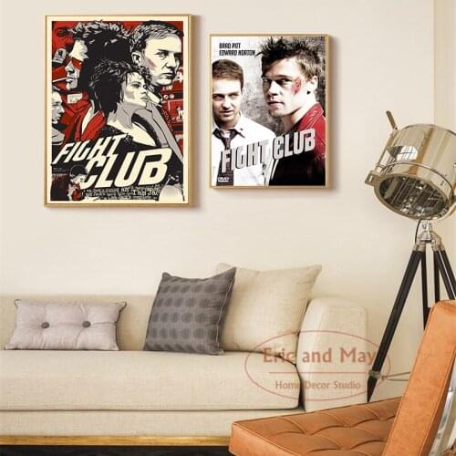 Fight Club Classic Movie Posters And Prints Vintage Decor Picture Canvas Painting Modern Style Room Decoration Aesthetic Quadro