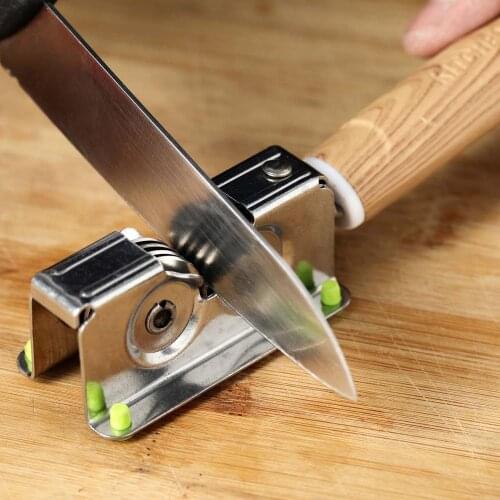 Stainless steel kitchen sharpener household multifunctional portable manual sharpening rod quick sharpening scissors tool