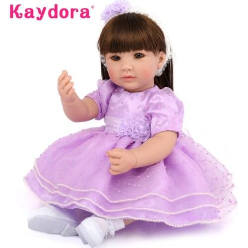 Kaydora 50 CM Adorable Princess Doll Reborn bebe boneca Lifelike Silicone lol Reborn Dolls Babies Gift Kids Playmate