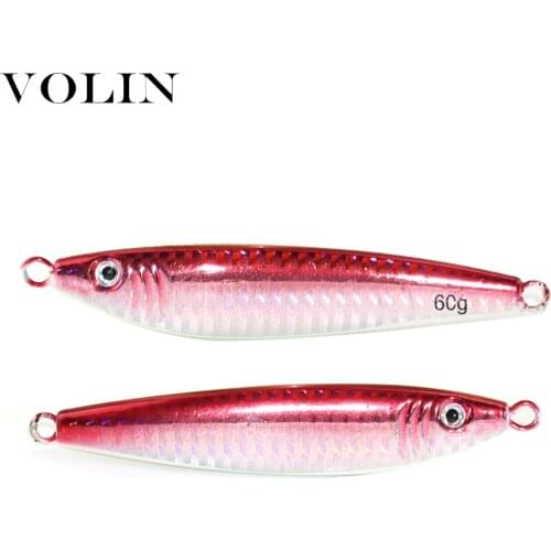 VOLIN Metal Jig Fishing Lure Weights Trolling Hard Bait Bass Fishing Bait Tackle Trout Jigging Lure Jigs Saltwater Lure
