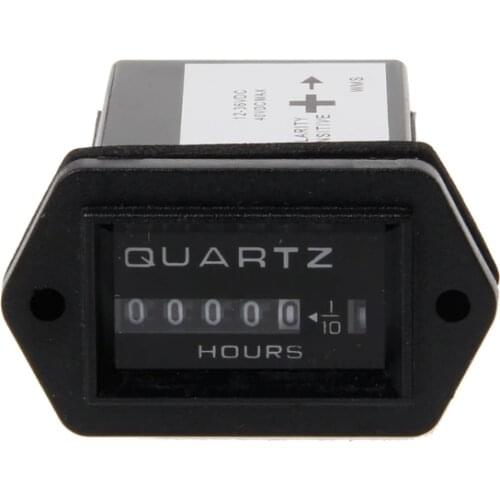OOTDTY New DC12-36V Generator Sealed Hour Meter Counter For Boats Trucks Tractors Cars