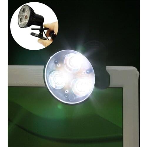 Portable USB Led Book Light 3 LED Super Bright Reading Lamp Flexible Clip On Table Desk Ebook Power Bank Laptop Notebook Reading