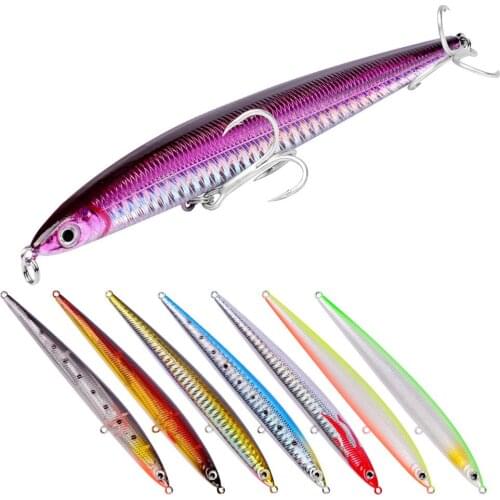 Sinking Pencil Fishing Lure 13.3cm 29g Long Cast Minnow Fish Bait for Freshwater Saltwater Sea Fishing