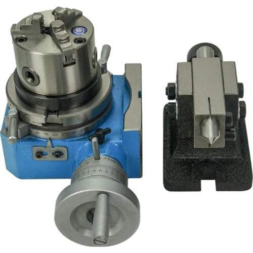 Universal Dividing Head Precision Tailstock 3-Jaw Lathe Chuck Dividing Plates CNC Milling Head Tail Stock CNC Rotary Axis