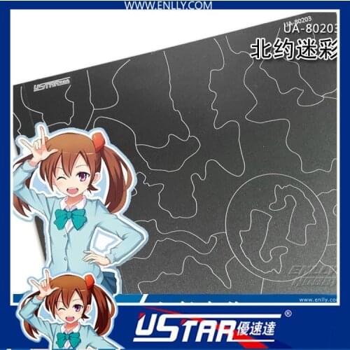 Ustar 80203 Stainless Steel Universal Airbrush NATO Type Camo Mask Cutting Mat For Scale Model Modeler Coloring Hobby Tools